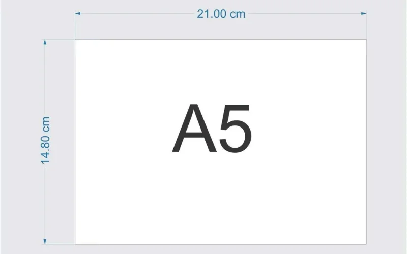 Kích thước khổ giấy A5 bao nhiêu cm?