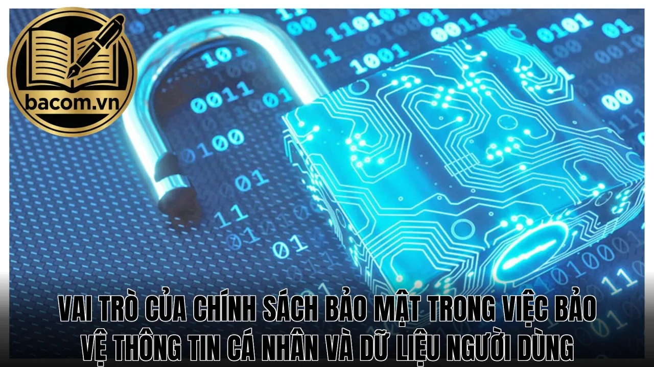 Vai trò của chính sách bảo mật trong việc bảo vệ thông tin cá nhân và dữ liệu người dùng